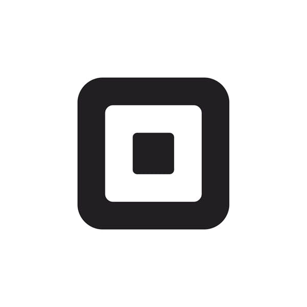 Black and white Square logo